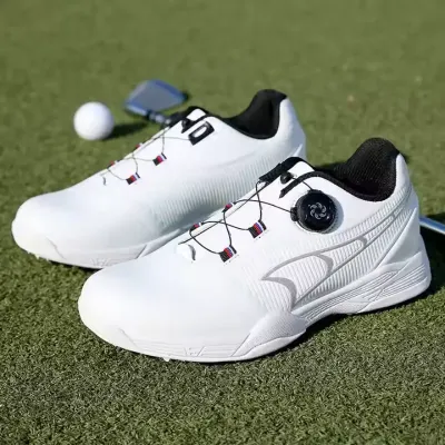 LEATHER SPIKES GOLF SHOES FOR MEN